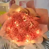 Strängar 2m LED Copper Wire String Light Warm Fairy Lights Batteri Powered To Christmas Wedding Party Bedroom Indoor Decorat