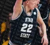 Wskt Wears 2021 College Basketball Utah State Aggies Jerseys SAM MERRILL ALPHONSO ANDERSON ABEL PORTER NEEMIAS QUETA DIOGO BRITO BEAN Men 4XL Cus