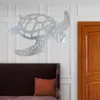 Objets décoratifs Figurines en métal tortue de mer ornement thème de plage Art mural suspendu pour salon intérieur 220906