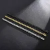 316L Rostfritt stål smycken Boxkedjor Män kvinnor Nödvändiga armband Högpolerad Hip Hop 8mm O Chain Gold Black Steel 21,5 cm