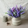 Faux Floral Greenery Simulation lavender 12fork long spike lavender green plant PE foam simulation fake flower silk flower plastic flower J220906