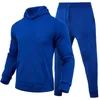 Herrspår 2022 Cotton Hoodie Sports Pants Two-Piece Men/Women Jogging Sportwear Sweater Suit Autumn and Winter Fleece