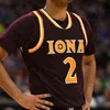 Giyiyor Özel Kolej Iona Gaels Basketbol Forması Isaiah Ross Nelly Junior Joseph Tahlik Chavez Dwayne Koroma Dylan van Eyck Berrick Jeanlou