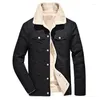 Jackets masculinos Mcikkny Men's WhiM Warm Lão forrado e casacos roupas térmicas de fora de tamanho para masculino m-4xl