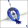 Keychains New Fashion Wall Horseshoe Charm Car Keychain Pendant Jewelry Evil Eye 1251 Q2 Drop Leverans 2021 Tillbeh￶r Yydhome DHSGJ