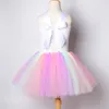 Mädchenkleider Pastell Einhorn Kleider für Mädchen Einhörner Kostüm für Geburtstagsfeier Prinzessin Tutu Kleid Mädchen Kinder Halloween Kostüme Outfits 220905