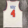 Faculdade usa homem personalizado impresso quente imprensa New York Basketball Jersey Maillots de basket Julius 30 Randle RJ 9 Barrett Derrick4 Rose Kemba 8