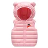 Teenagers Waistcoat Children Warm Autumn Winter Light Down Jacket Vests For Boys Girls Parent-Child Coat Waistcoat Kids Outerwear Hooded