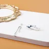 Klassiska dinglar S925 Sterling Silver Women's Simple Sweet Atmosphere Fashion Natural Freshwater Pearl￶rh￤ngen H￶ga smycken Tillbeh￶r