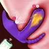 Massager zabawek seksu 3 w 1 aplikacja Bluetooth Dildo Vibrator Samica bezprzewodowa zdalne sterowanie przyssawki łaskawe