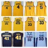 NCAA Michigan Wolverines College 5 Jalen Rose 41 Glen Rice 4 Chris Webber 25 Juwan Howard 33 Jason Williams Basketball Jersey