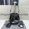 Высококачественная подлинная мотоциклетная сумка женская роскошная дизайнерская дизайнерская модная сумка для девушек кросс -мини -восковая черная белая пурпурная сумка женские кошельки