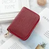 Porte-cartes Hommes Business Holder PU Cuir Femmes Zipper Pocket Unisex Case Coin Purse Cover