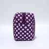 Polka dot make -uptas 25 stcs us warehouse klassieke rechthoekige stippen afdrukken cosmetische zakken aangepaste ontwerper make -up cases cadeau toilet toilethaler organisator dom106001