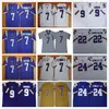 NCAA College LSU Tigers Football Jerseys 7 Leonard Fournette 9 Joe Burrow 22 Clyde Edwards-Helaire 24 Derek Stingley Jr. Jersey