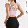 Yoga Outfit Sexy Cross Creux Sport Soutien-Gorge Femmes Gym Fitness Antichoc Beau Débardeurs D'entraînement Sous-Vêtements D'entraînement