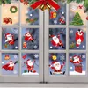 Decorazioni natalizie adesivi in ​​vetro fiocchi di neve ornamenti per la casa di decorazioni per le porte del negozio di porri