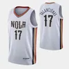 MEN Brandon Ingram Zion Williamson Didi Louzada Kira Lewis Jr. 75th Anniversary City White basketball Jersey