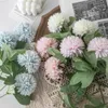 Faux Floral Greenery 2 стакана шелк одуванчик цветочный шарик поддельные растения свадебное расположение искусственные одуванчики Центральные цветы.