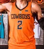 Wskt indossa Custom NCAA Basketball Oklahoma State OSU Jersey College Avery Anderson III Cade Cunningham Kalib Boone Rondel Walker Smith Moncrieffe