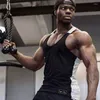 Herrtankstoppar herr mode m￤n topp solid gymnestring muskel v￤st kroppsbyggande fitness singlets tees sportkl￤der
