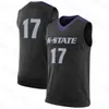 WSKT College draagt ​​aangepaste NCAA Kansas K-State Wildcats Basketball Jersey Markquis Nowell Nijel Pack Mark Smith Mike McGuirl Ismael Massoud Selton