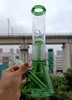 12 inch Green Glass Water Bong Hookahs Super Thick Smoking Pipes Female 18mm with Tree Arm Perc