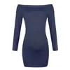 Robe de maternité enceinte femme couleur unie vêtements sans épaules grande taille S/M/L/XL/2XL robes de maternité à manches longues vêtements mignons Premama 20220906 E3