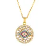Ювелирные ожерелья подвески для глазного цепочка ожерелье циркония кубическое кристалл CZ Fashion Charm DJK6
