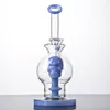 Ball-Stil Glasbongs Wasserpfeifen Schädel Duschkopf Perc Perkolator 14mm Innengelenk Wasserpfeifen Dickes Glas Bong Öl Dab Rigs mit Schüssel