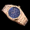 Luxury Mens Mechanical Watch Swiss Chronograph Watches Brand Wristwatch 3A