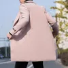 남자 트렌치 코트 남성 코트 옷깃 따뜻한 바람막이 중간 길이 포켓