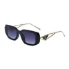 Солнцезащитные очки женские дизайнерские роскошные с буквой P Matal с кошачьими глазами в полной оправе UV400 модные пляжные Holiday2352264
