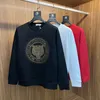 Tijgerkop Heren Hoodies Sweatshirts Herfst Winter Nieuwe Trui Hot Diamonds Luxus Merk Mannelijke Toevallige Slanke Trend Man Kleding Rode Top M-5XL