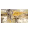 70x140cm Gold Abstract Oil Painting On Canvas Scandinavian Posters and Prints Wall Art Picture for Living Room Home Decoration