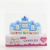 Forniture festive Happy Birthday Candle Cake Topper Modello di lettera americana Matrimonio per accessori per la decorazione di feste di anniversario