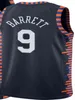 Faculdade usa homem personalizado impresso quente imprensa New York Basketball Jersey Maillots de basket Julius 30 Randle RJ 9 Barrett Derrick4 Rose Kemba 8