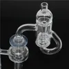 Beracky Full Weld Smoking Terp Slurper Quartz Banger mit Glasmarmor-Schraubkugel-Set, 10 mm 14 mm männliche, nahtlos geschweißte, abgeschrägte Kantennägel für Bongs Rigs