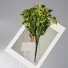 フェイクフローラルグリーンの家庭用花瓶家具シミュレーション植物森林霧の霧の霧コアアバディーンレストランj220906
