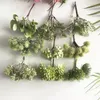 Faux Floral Greenery 6101224200pcs misto de planta verde planta flores fios de farinha de cereja frutas pacote diy bolo de casamento de Natal Caixa de presente Decor J220906