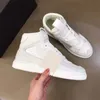 Klasik Erkek Rahat Ayakkabılar Tasarımcı Moda Deri Colorblock Harfler Düz Sokak Yüksek Top Sneakers Açık Koşu Ayakkabıları Boyutları 38-46