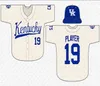 College Wears College Baseball Baseball Wears College Custom 2020 College Kentucky Wildcats Baseball Jersey ORAJ ANU T.J. コレット・ブラクストン社