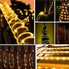 Strings 10-30m LED Outdoor Garden Rope Light DC24V Plug-in Copper Wire String Christmas Fairy Garland voor Xmas Tree Decor