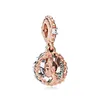 Perline di fascino in argento 925 ciondola NUOVO europeo in oro rosa gufo cane zampa farfalla cappello unicorno tallone adatto Pandora Charms Bracciale accessori gioielli fai da te