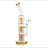 13inchs Recycler Oil Rigs Hookahs Heady Glass Water Bongs Smoking Accessory Bubbler Smoke Water pipes With 14mm Joint