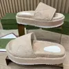 Designer Slides Man Slippers Luxury Sandals Brand Flip Flop Flats Slide Real Leather Women Binibini platform Sandal good