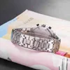 メンズの機械トップブランドの豪華な時計wristwatchビジネス気質オフィスソーシャルシルバーステンレス鋼時計スイス腕時計