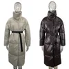 Parka da donna in piumino Malina Parka invernale da donna Moda cappotti larghi dritti da donna Tasche eleganti giacche lunghe in cotone da donna JM 220906