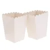 Emballage cadeau 12 pièces boîtes de pop-corn blanc pur conteneur anniversaire film faveurs de fête sacs de friandises mariage faveur de mariée invités boîte de cadeaux