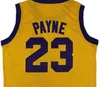 College bär mäns TV-show Martin Payne #23 Basketball Jersey Color Yellow All Stitched Movie Maillot de Basket Size S-XXL